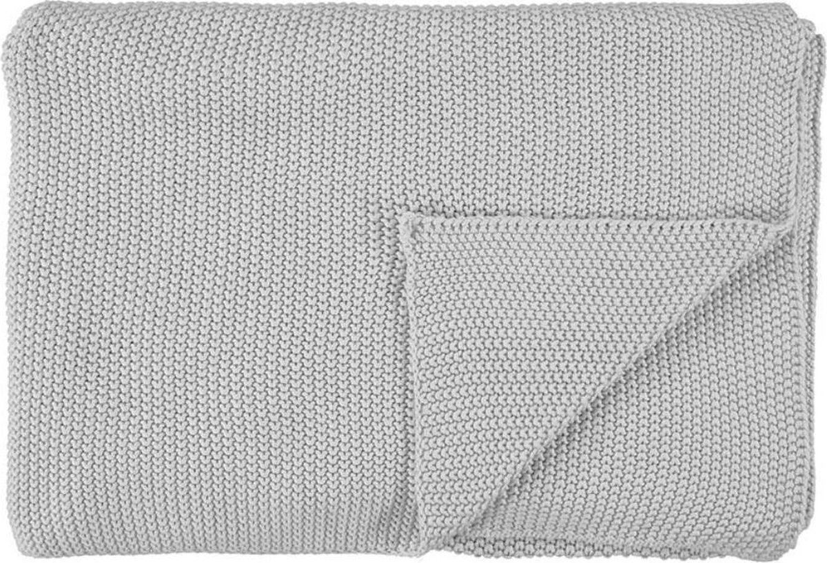 Marc O'Polo Nordic Knit Plaid Zilver 130x170 cm