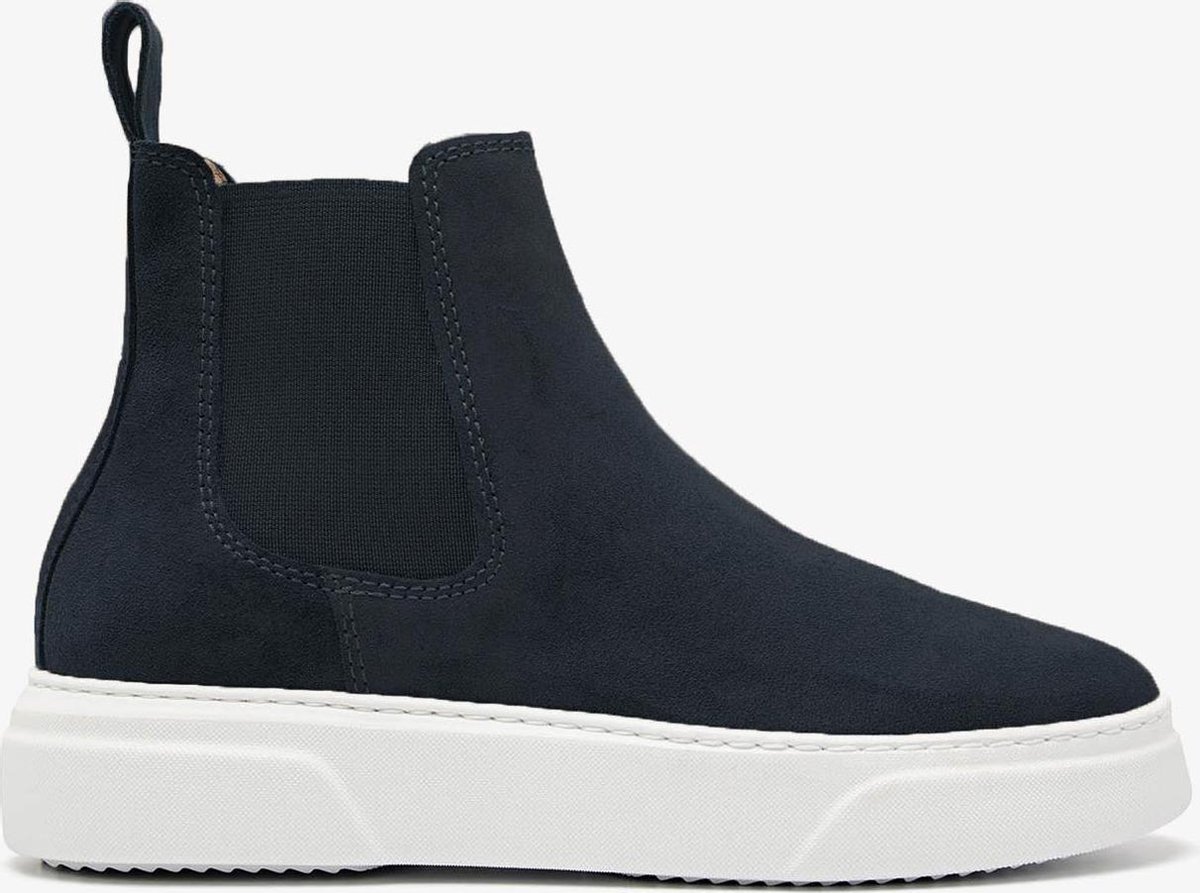 VIA VAI Juno Levy Chelsea Boots Enkellaarsjes Blauw - Schoenen.nl