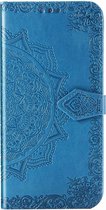 Mandala Booktype Xiaomi Redmi 9 hoesje - Turquoise