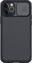 Nillkin - iPhone 12 / 12 Pro Hoesje - CamShield Serie - Back Cover - Zwart