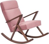 Sternzeit-design - Schommelstoel Retrostar lounge - velvet roze