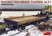 1:35 MiniArt 39004 Railway Non-Brake Flatbed 16,5 T. Plastic Modelbouwpakket