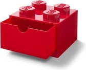 Bureaulade Brick 4, Rood - LEGO