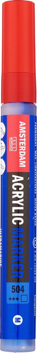 Amsterdam Markers 4 mm Ultramarijn 504