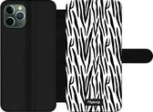 Wallet case - geschikt voor iPhone 11 Pro - Zebraprint