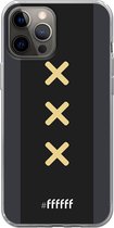 6F hoesje - geschikt voor iPhone 12 Pro Max -  Transparant TPU Case - Ajax Europees Uitshirt 2020-2021 #ffffff