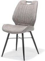 STOEL QUATTRO ZW-STOF SOFT GROEN - Set van 4