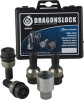 Dragonslock Rim Lock - Ensemble antivol de roue Porsche Boxter 2009-2017 - Galvanisé - Revêtement noir - Meilleur choix