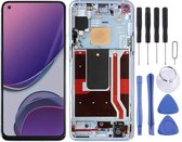 Lcd-scherm en digitizer volledige montage met frame voor OnePlus 8T (5G) KB2001 KB2000 KB2003 (blauw)