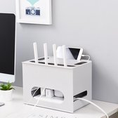 Lade Type Plank Gratis Ponsen TV Top Box Rack WIFI Router Opbergdoos (grijs)
