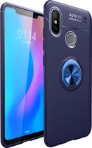 Let op type!! lenuo schokbestendig TPU Case voor Xiaomi Mi 8  met onzichtbare houder