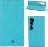 Let op type!! Voor Xiaomi mi CC9 Pro & Note 10 ViLi schokbestendig TPU + PU horizontale Flip beschermende case met kaartsleuf & houder (blauw)