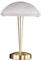 LED Tafellamp - Tafelverlichting - Iona Honk - E14 Fitting - Rond - Mat Goud - Aluminium