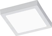 LED Plafondlamp - Plafondverlichting - Iona Zonin - 24W - Warm Wit 3000K - Vierkant - Mat Wit - Aluminium