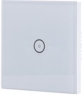 Touchschakelaar Smart WiFi - Igory Smarton - Inbouw - 1-voudig Touch Schakelaar - Incl. Glazen Afdekraam - Wit