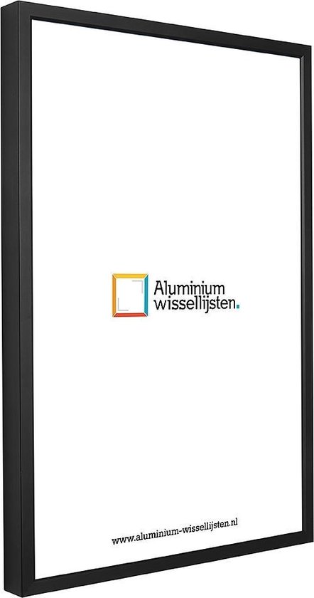 Voorlopige naam Universeel tweedehands Aluminium Wissellijst 100 x 150 Zwart - Ontspiegeld Acrylite - Professional  | bol.com