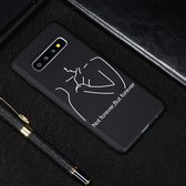 Afstand geschilderd patroon Soft TPU Case voor Galaxy S10