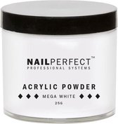 Nail Perfect - Basic Acrylic Powder - Mega White - 25 gr