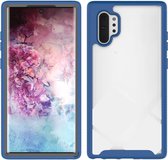 Voor Samsung Galaxy Note 10 Plus Starry Sky Solid Color Series schokbestendige pc + TPU beschermhoes (koningsblauw)