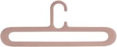10 STUKS Hanger Plastic Fit Antislip Kledingrek Eenvoudige en flexibele opslag Hanger Haak (roze)