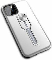 2-in-1 schokbestendig TPU + pc-hoesje met ringhouder voor iPhone 12 Pro Max (zilver)
