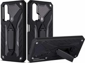 Schokbestendige TPU + pc-beschermhoes met houder voor Huawei Honor 20 Pro (zwart)
