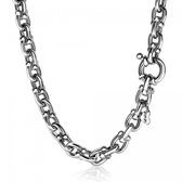 ZINZI zilveren luxe schakelcollier 7mm 45cm ZIC1640