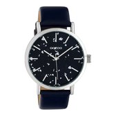 OOZOO Timepieces C10414 Donkerblauw Zilverkleurig Horloge
