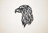 Wanddecoratie - Arend Eagle - M - 75x60cm - Zwart - muurdecoratie - Line Art