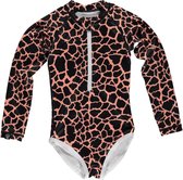 Beach & Bandits - UV Badpak voor meisjes - Spotted Moray - Zwart - maat 128-134cm