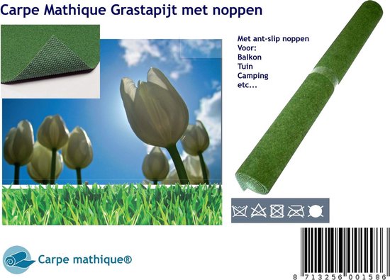Grastapijt met noppen- 100 x 700 cm- Groen | bol.com