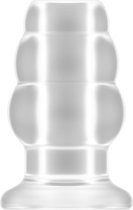 No.49 - Small Hollow Tunnel Butt Plug - 3 Inch - Translucent