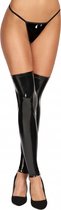 ILO Vinyl Zipper Stockings - Black