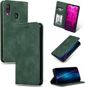 Retro Skin Feel Business Magnetische Horizontale Leren Flip Case voor Geschikt voor Xiaomi Redmi 7 / Redmi Y3 (Legergroen)