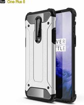 Voor OnePlus 8 Magic Armor TPU + PC combinatiehoes (zilver)