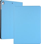 Voor iPad 10.2 Voltage elastische lederen TPU beschermhoes met houder (blauw)