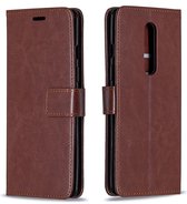 Voor OnePlus 8 Crazy Horse Texture Horizontale Flip Leather Case met houder & kaartsleuven & portemonnee & fotolijst (bruin)