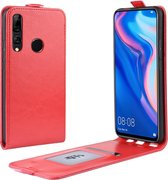 Crazy Horse Verticale Flip Leren Beschermhoes voor Huawei Y9 Prime 2019 (rood)