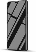 Galvaniseren spiegel horizontale flip lederen tas voor OPPO R17 Pro, met houder (zwart)