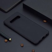 Voor Galaxy S10 + Candy Color TPU Case (zwart)