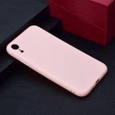 Voor iPhone XR Candy Color TPU Case (roze)