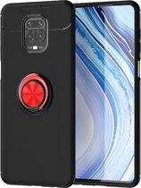 Voor Huawei Honor 30S Lenuo schokbestendige TPU-beschermhoes met onzichtbare houder (zwart + rood)