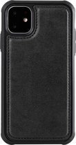 Voor iPhone 11 magnetische schokbestendige pc + TPU + PU lederen beschermhoes (zwart)