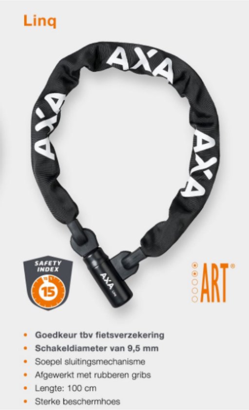 Antivol Chaîne Moto SEFIS 9,5 Mm X 2 M – Acier Trempé, Cadenas Avec Couvercle, 3 Clés