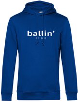 Heren Hoodies met Ballin Est. 2013 Basic Hoodie Print - Blauw - Maat XL