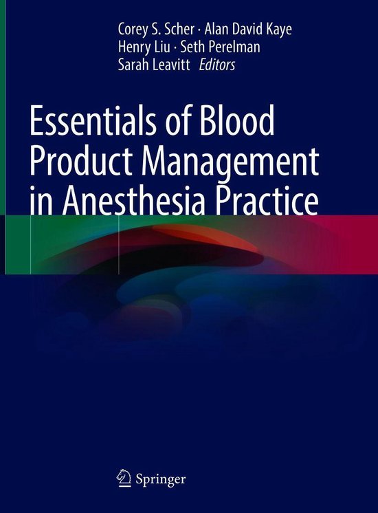 Medicine (R0) - Essentials of Blood Product Management in An ... - cover