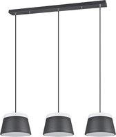 LED Hanglamp - Nitron Barnaness - E14 Fitting - 6-lichts - Rond - Mat Zwart - Aluminium