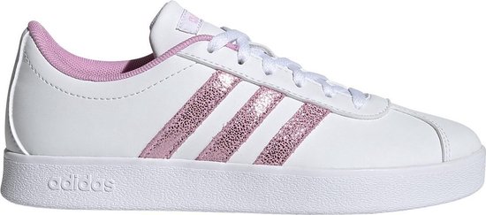 adidas - VL Court 2.0 K - Meisjes Sneakers Wit - 32 - Wit | bol.com
