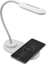 DENVER® LED Bureaulamp met QI Oplaad Pad 5 Watt, Licht Kleur Schakelbaar