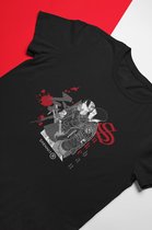 Sukeban Girl Gang Gerard Leung Zwart T-Shirt - Brack Metal - Grunge Metal - Digital Artist - Unisex Maat XL